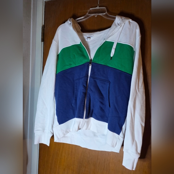 Amazon Essentials Men's White Full-Zip Hoodie XL - Picture 1 of 3